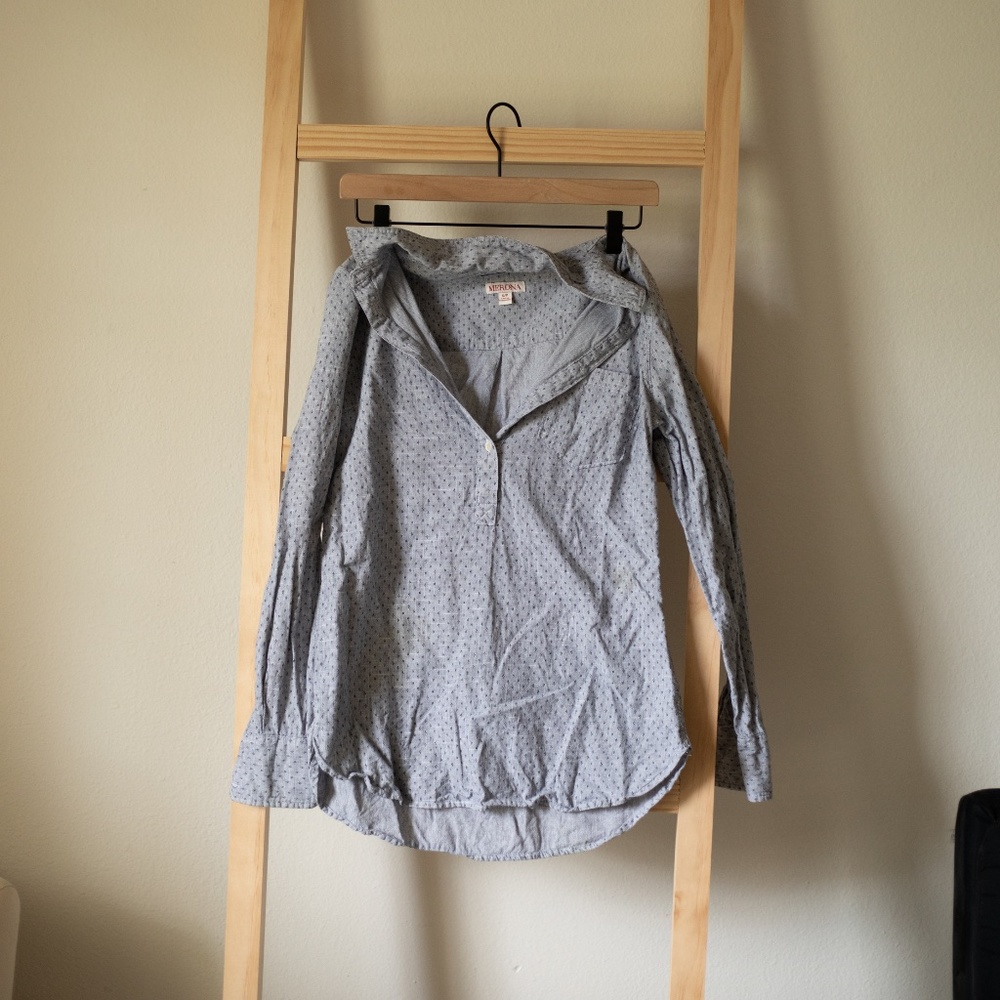 Merona Half Button Down / sm
